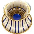 Hyperbolic Cooling Tower Gold Finish