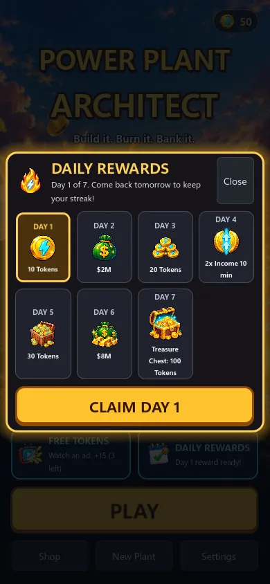 Operational Streak &amp; Rewards